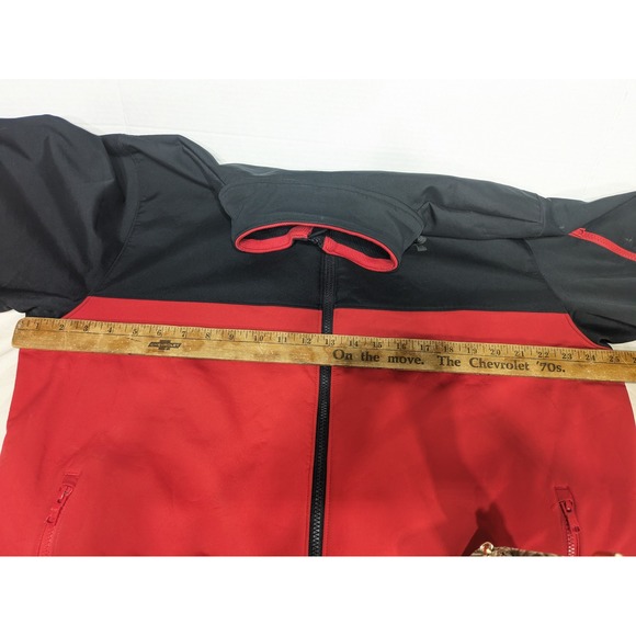 Under Armour UA Storm Mens XL Black Red Full Zip Athletic Jacket Water Resistant - Picture 6 of 12
